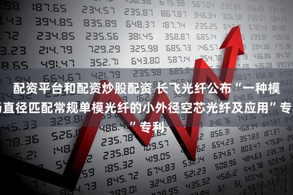 配资平台和配资炒股配资 长飞光纤公布“一种模场直径匹配常规单模光纤的小外径空芯光纤及应用”专利